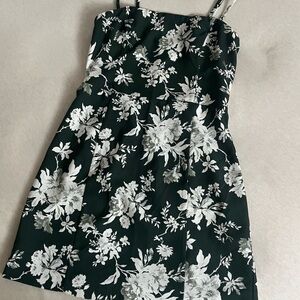 Abercrombie & Fitch Green and White Floral Mini Dress